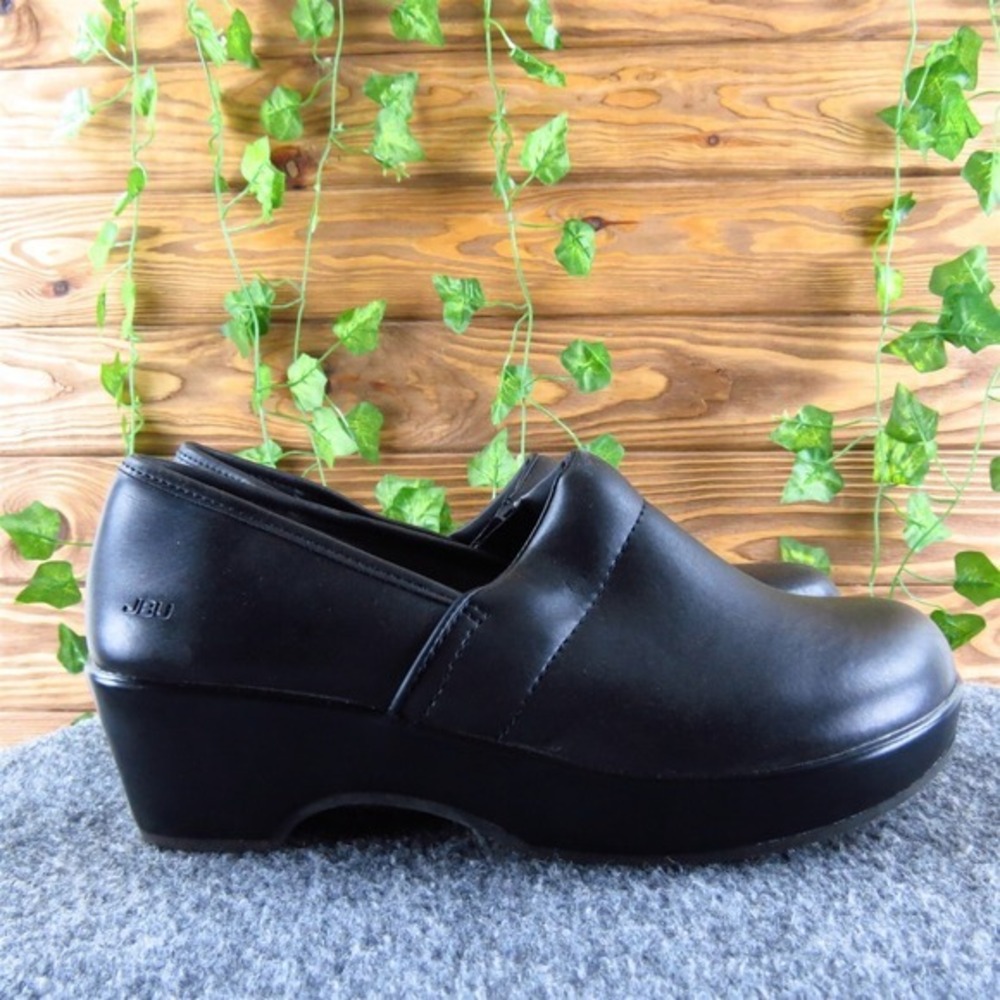 JBU Women's Cordoba Clog Black Leather Sz 9 Medium Gently Used 2025 - Picture 3 of 6